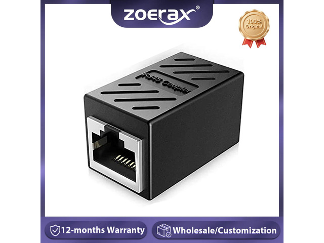 2PCS RJ45 Coupler Ethernet Extender 1000Mbps, Cat6A Cat6 Cat5e Ethernet Cable Ex