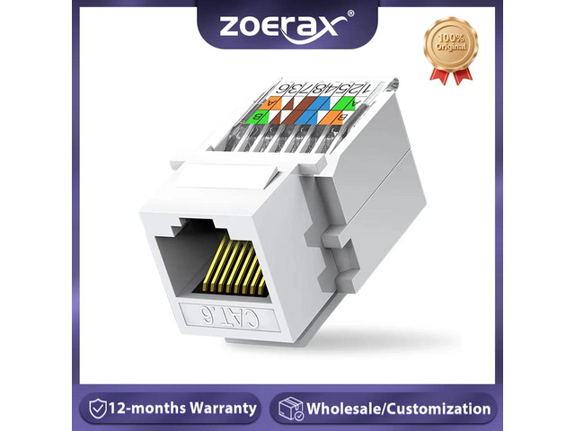 10PCS Cat6 Cat5e Tool-Less RJ45, No Punch Down Tool Required Module Coupler(Not 