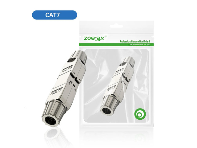 LSA Network Cable Connector Tool-Free Cat7 Cat6a, RJ45 LAN Extension Shielded fo