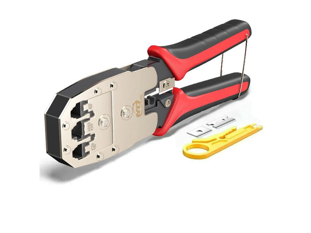 RJ45 Crimper RJ11 RJ45 Crimping Tool Ethernet Network LAN Cable Crimper Cutter S