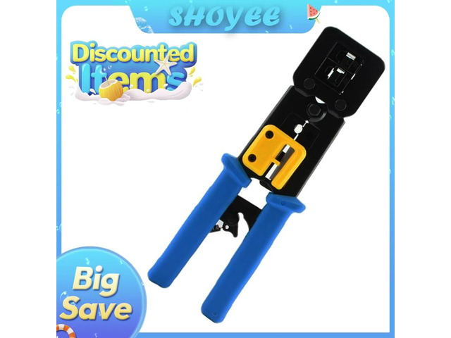 Pass Through RJ45 crimper hand network tools pliers cat5 cat6 8p8c Cable Stripper pressing clamp tongs clip multi function