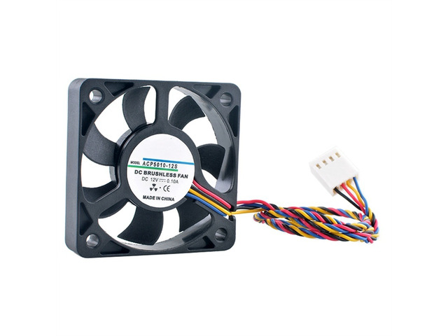 ACP5010-12S 50mm 50x50x10mm 5010 DC12V 0.10A 6000RPM 4Pin Quiet Cooling Fan for