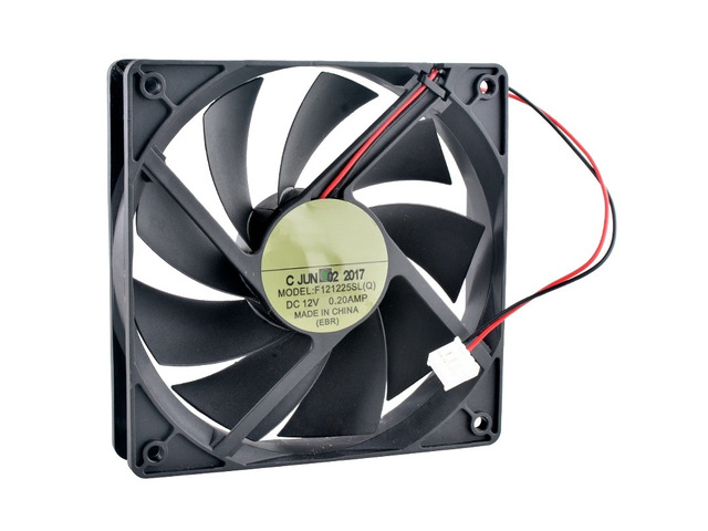 F121225SL 120mm 120x120x25mm DC12V 0.20A 2Lines 1200RPM Quiet Cooling Fan for Ch