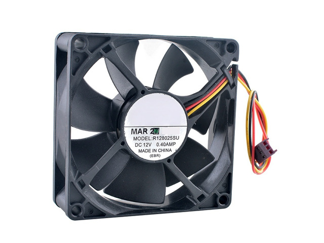 R128025SU 80mm 80x80x25mm High-Speed Cooling Fan DC12V 0.40A 3Pin Hydraulic Bear