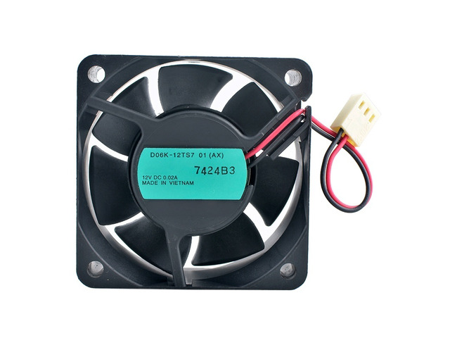 D06K-12TS7 60mm 60x60x25mm Ultra-Quiet Cooling Fan DC12V 0.02A for Computer Case
