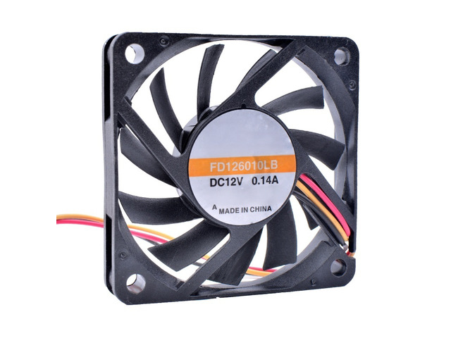 FD126010LB 60mm 6010 12V 0.14A Computer CPU 3Pin Silent Cooling Fan