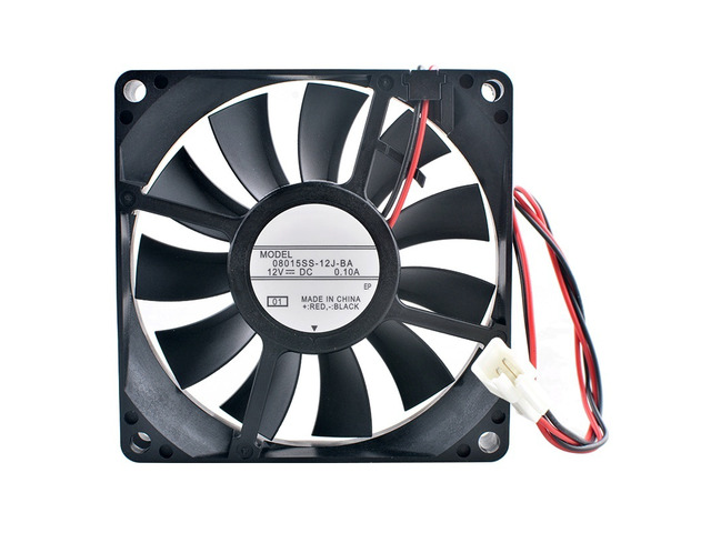 08015SS-12J-BA 80mm 80x80x15mm DC12V 0.10A Cooling Fan for Refrigerator Motor 2L