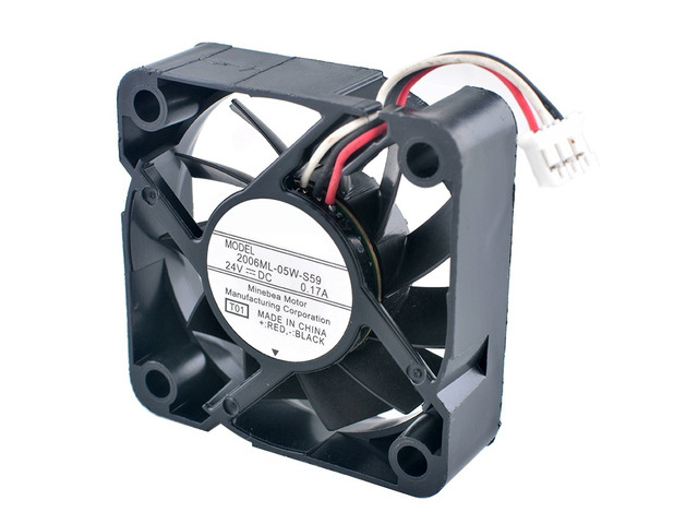 2006ML-05W-S59 50mm 50x50x15mm DC24V 0.17A 3Pin Axial Flow Cooling Fan for Frequ