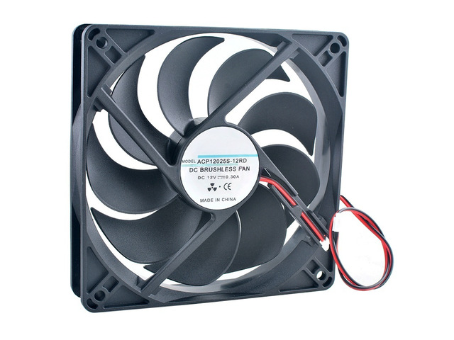 ACP12025S 120mm 120x120x25mm DC12V 0.30A 2000RPM High Speed Cooling Fan for Chas