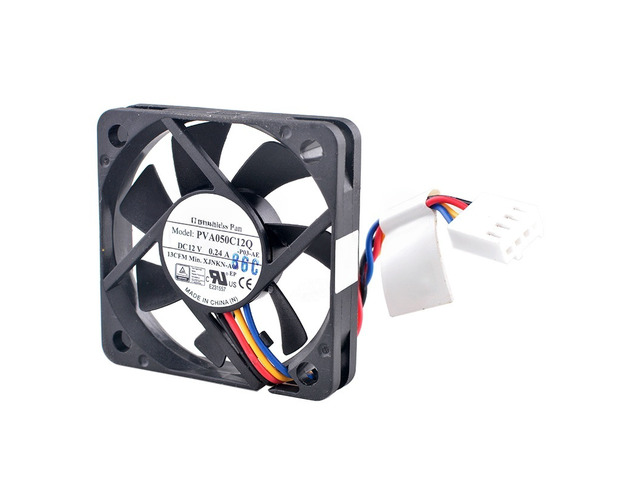 PVA050C12Q XJNKN-A00 50mm 50x50x10mm Cooling Fan DC12V 0.24A 4Pin 13CFM Quiet Co