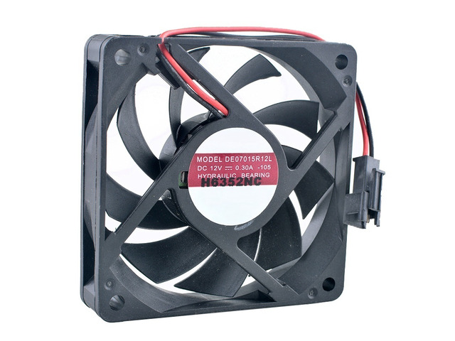 DE07015R12L 70mm 70x70x15mm DC12V 0.30A 2Pin 4000RPM High Speed Cooling Fan for