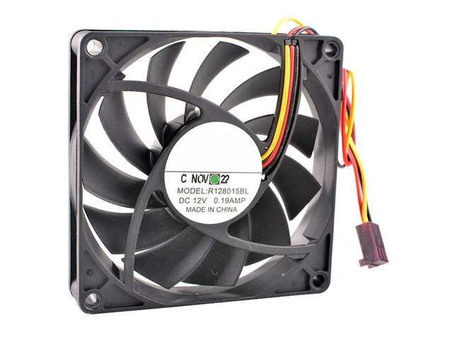 R128015BL 80mm 80x80x15mm 8015 DC12V 0.19A 3Pin Dual Ball Bearing Cooling Fan fo