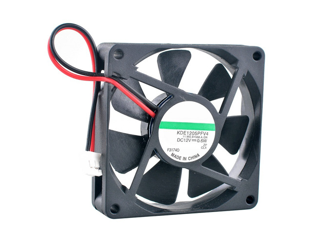 KDE1205PFV4 50mm 50x50x10mm DC12V 0.6W 2Pin Quiet Cooling Fan for Printer Power