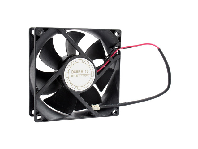 D80BH-12 80mm 80x80x25mm DC12V 0.18A 2Pin Cooling Fan for Computer Chassis Power