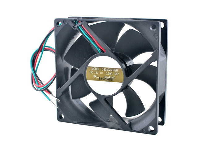 DS08025B12H 80mm 80x80x25mm Dual Ball Bearing Cooling Fan 3000RPM DC12V 0.30A fo