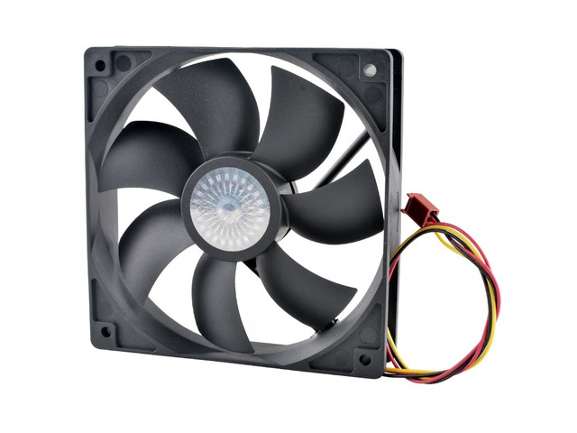 DF1202512B2LN 120mm 120x120x25mm Quiet Cooling Fan DC12V 0.16A 3Pin Dual Ball Be