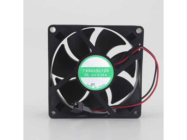 TX8025L12S 80mm 80x80x25mm Case Fan 12V 0.08A Ultra-Quiet Mute Cooling Fan for P