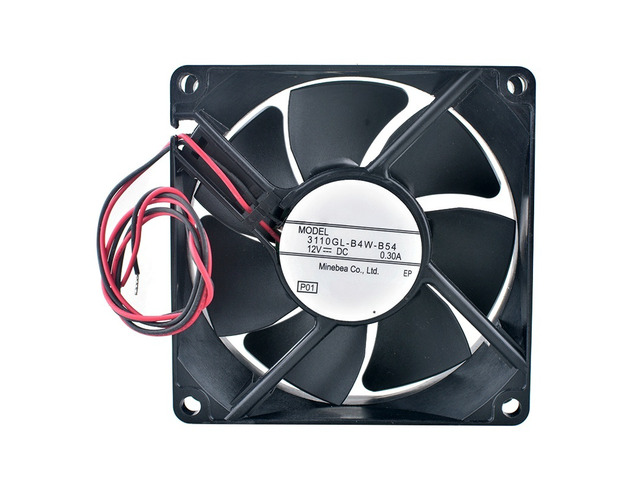 3110GL-B4W-B54 80mm 80x80x25mm Dual Ball Bearing Cooling Fan DC12V 0.30A 3400RPM