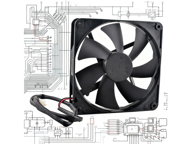 14025H12B 140mm 140x140x25mm Dual Ball Bearing Cooling Fan DC12V 0.30A 2Pin 1800
