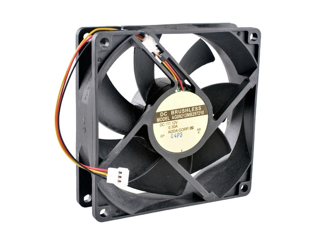 AG09212MB257210 92mm 92x92x25mm Dual Ball Bearing Cooling Fan DC12V 0.30A 3Lines