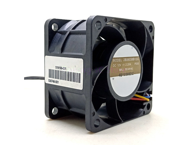 2B06038B12G 60mm 60x60x38mm 12V Double Ball High Speed PWM Fan Computer Server P