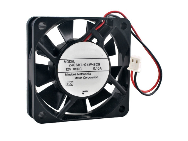 2406KL-04W-B29 60mm 60x60x15mm DC12V 0.10A 2Pin 3100RPM Dual Ball Bearing Coolin