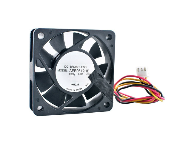 AFB0612HB 60mm 60x60x15mm DC12V 0.15A 3Pin Dual Ball Bearing Cooling Fan for Cha