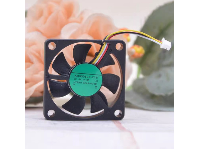 AD3505LX-K7B DC5V 0.10A 3507 35mm 4Wire Temperature Control Cooler Cooling Fan