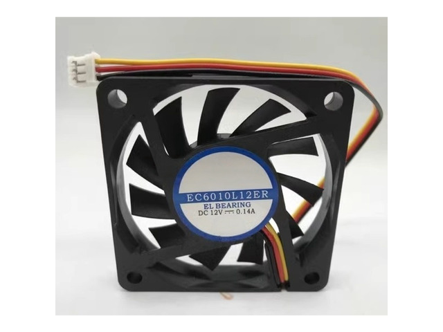 EC6010L12ER DC12V 0.14A 3Wire Silent Fan 6010 60x60x10mm