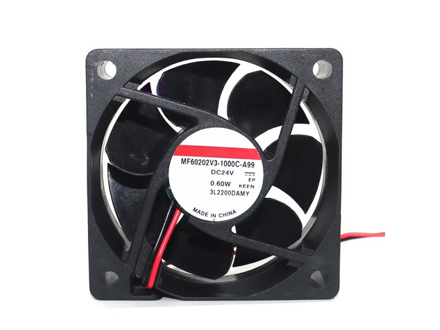MF60202V3-1000C-A99 6020 60x60x20mm 24V 6cm Ultra-Quiet Cooling Fan for 3D Print
