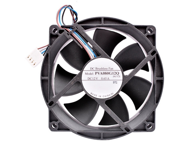 PVA080G12Q 80mm 8025 80x80x25mm DC12V 0.65A 4Lines Chassis CPU Gale Cooling Fan