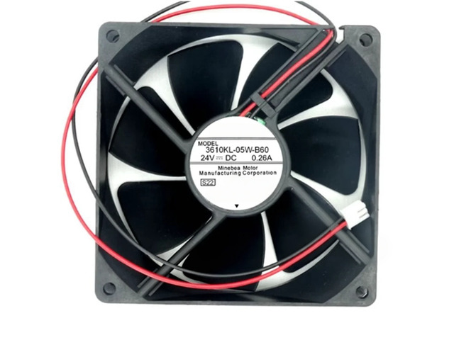 3610KL-05W-B60 92mm 92x92x25mm 24V 0.26A Inverter Dual Ball Bearing Cooling Fan