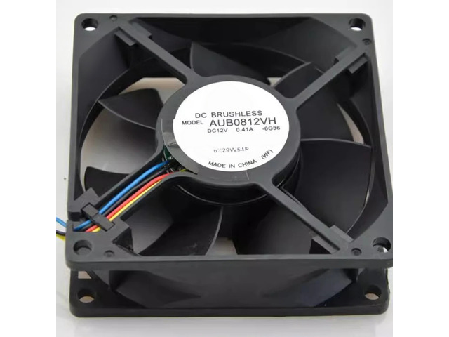 AUB0812VH 80mm 80x80x25mm DC12V 0.41A PWM Intelligent Temperature Control Chassi