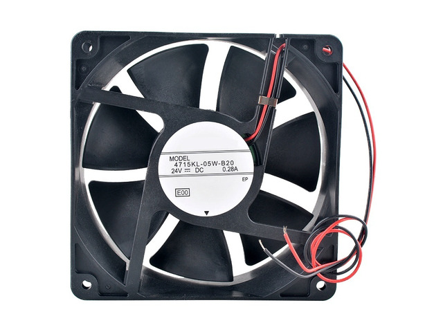 4715KL-05W-B20 120mm 120x120x38mm DC24V 0.28A 2Pin Dual Ball Bearing Axial Flow