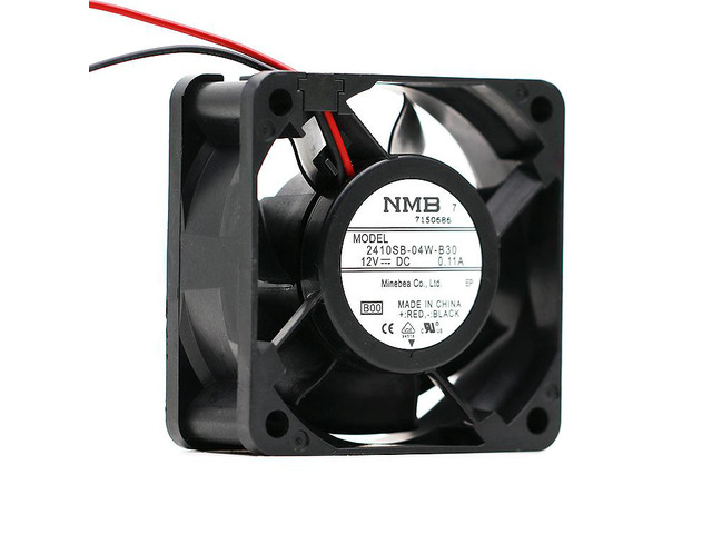 For NMB 2410SB-04W-B30 6025 60mm DC 12V 0.11A 3500RPM 16.9CFM 22.5DBA axail cooling fan