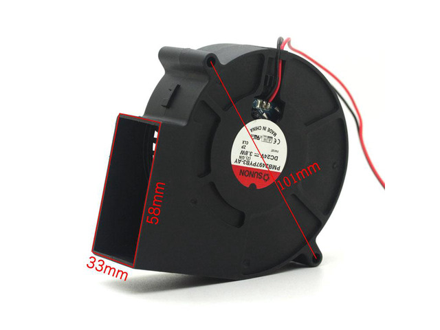 For Sunon PMB2497PYB3-AY 24V 3.8W 97339CM Centrifugal Turbine Blower Fan
