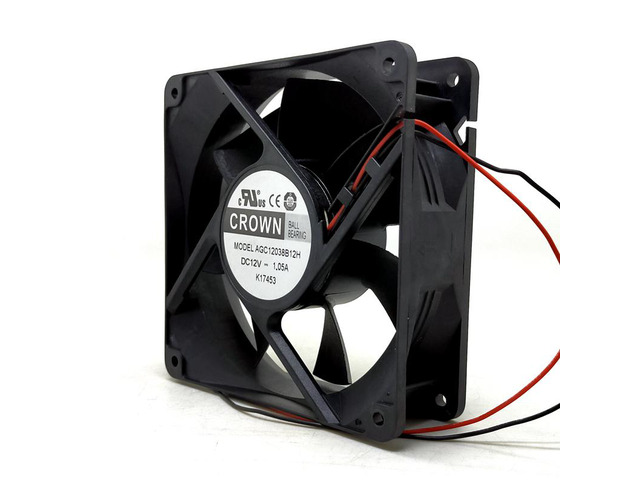 120mm High Speed Computer Miner Cooling Fan 120X120X38mm DC 12V Dual Ball Bearing 1.05A Powerful Airflow Cooler