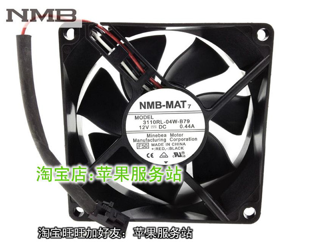 For NMB 3110RL-04W-B79 8025 DC12V 0.44A Server Cooling Axial fan