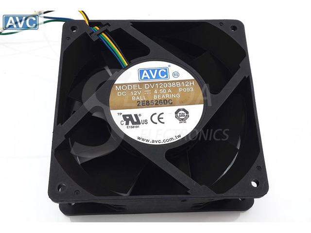 For AVC DV12038B12H 12038 120mm 12cm 12V 4.5A high speed server inverter axial cooling fans cooler