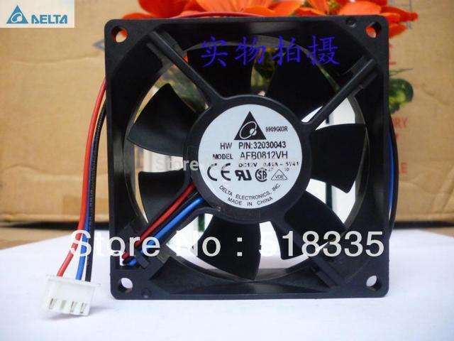 for delta AFB0812VH 8025 DC 12V 0.41A 3-wire Server Inverter Cooling fan P/N 32030043