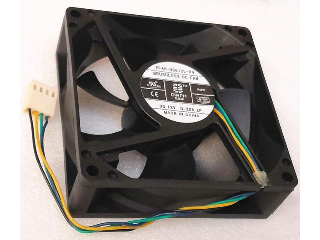 EFAH-08E12L-P4 8025 8cm fan hydraulic 4-wire speed regulation efah-08e12l-p4 12V 0.20a pwm cooling fan