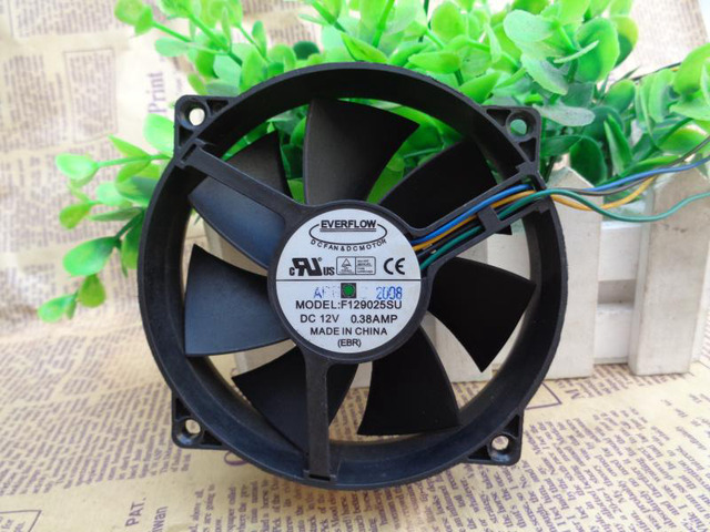 F129025SU For everflow 9025 12V 0.38A Four-Wire Speed Fan CPU Fan