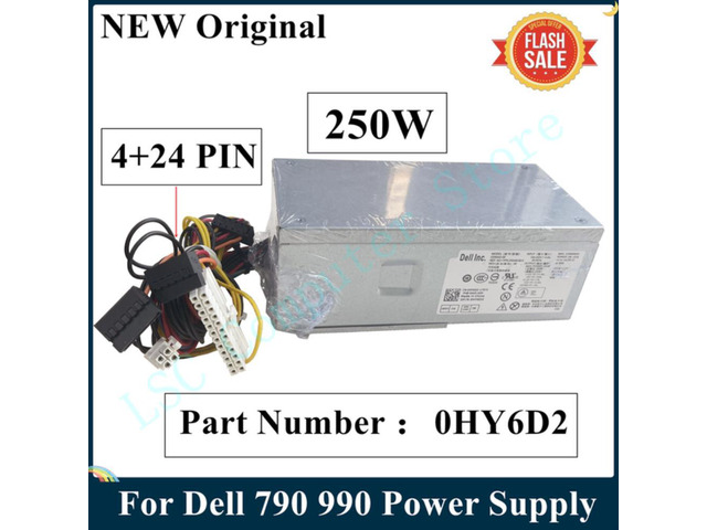 Lsc novo para dell 790 990 250w fonte de alimentação D250AD-00 F250ED-00 D250ED-