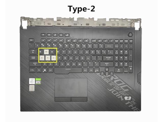 Laptop US Monochrome/RGB Backlight Keyboard Shell Cover for Asus ROG Strix G17 G712 G712L G732 G732L G732LW SCAR 4 Plus S7D 17.3