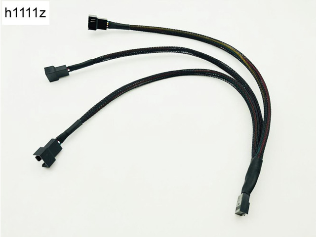4Pin Splitter Cable 1 to 3 PWM 4P Female to 3/4 Pin PWM Fan Adapter for Computer Case Fan CPU Fan Mining Cooling Fans Hub Cable