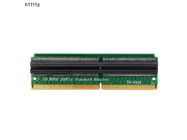 H1111Z Add On Cards DDR4 SO DIMM Adapter Memory Riser Card SO DDR4 260Pin Memory Test Protection Adapter Connector for Laptop PC