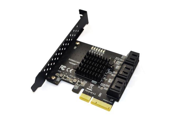 SATA PCI e Adapter 6 Ports SATA 3.0 to PCI Express x4 Expansion Card SATA3.0 PCIe PCI-e SATA Controller for HDD ASMedia ASM1166