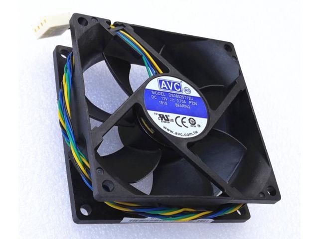 PWM cooling fan 8cm 80mm genuine For AVC 8025 8cm fan 4-wire ball ds08025t12u 12V 0.70a 4Pin
