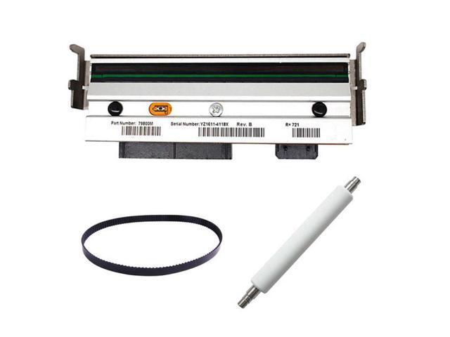 Printhead +Roller+ Belt For Zebra ZM400 203dpi and Compatible 79800M Thermal barcode label Printer Parts