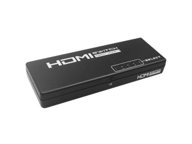5-Port HDMI Selector Splitter Switch Switcher 1080P Video Audio Converter for Ps4 Xboxone Monitor Remote Control